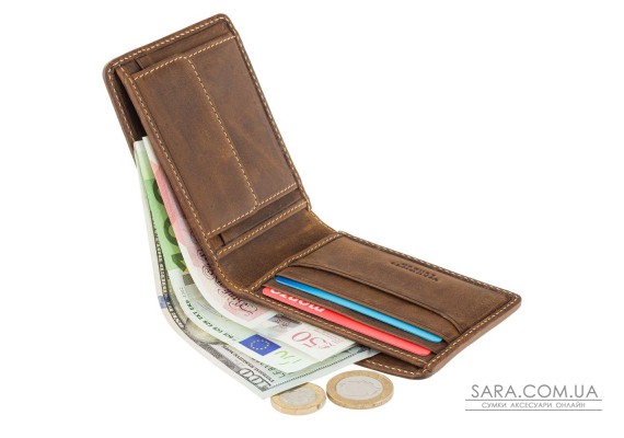 Гаманець чоловічий Visconti ART52 Bronte (Saddle Tan)