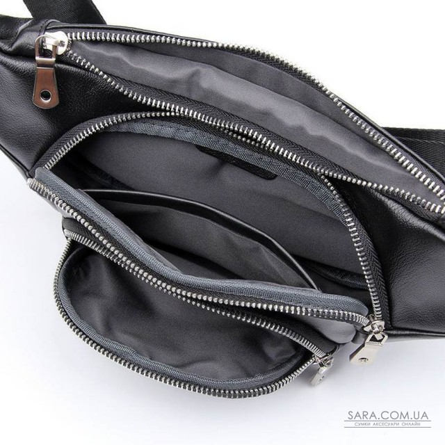 Шкіряна напоясная сумка бананка через плече John McDee 3023a Шкіряна напоясная сумка бананка через плече John McDee 3023a