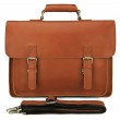 Кожаный портфель матовый Vintage 14937 Рыжий