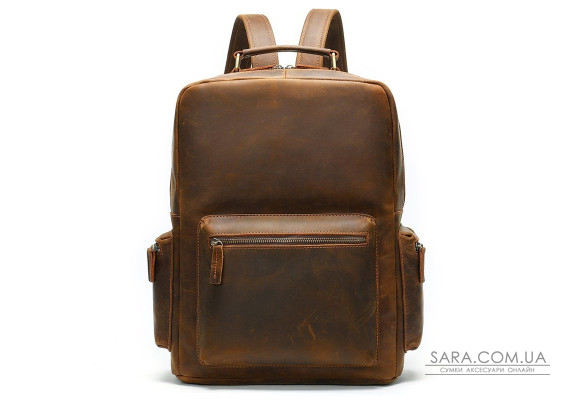 Рюкзак винтажный для ноутбука Vintage 14712 кожаный Коричневый
