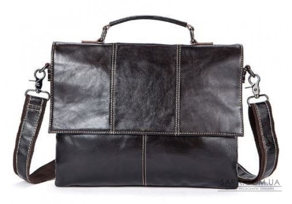 Чоловіча сумка шкіряна Vintage 14854 Коричнева
