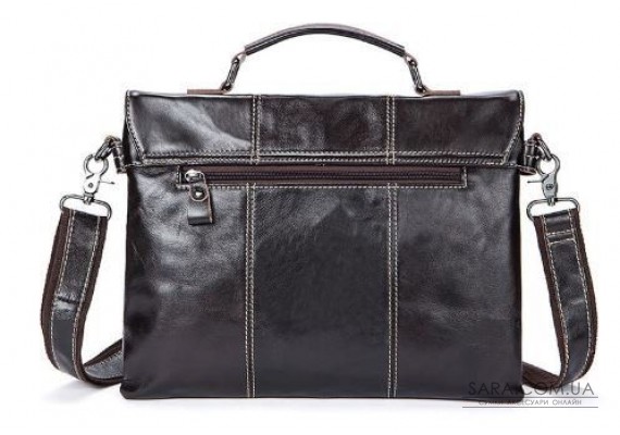 Чоловіча сумка шкіряна Vintage 14854 Коричнева