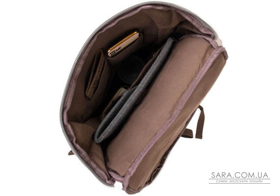 Рюкзак текстильний дорожній унісекс з ручками Vintage 20662 Сірий