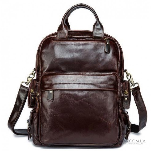 Рюкзак - трансформер шкіряний Vintage 14889 Коричневий Рюкзак - трансформер шкіряний Vintage 14889 Коричневий