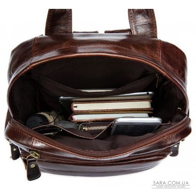 Рюкзак - трансформер шкіряний Vintage 14889 Коричневий Рюкзак - трансформер шкіряний Vintage 14889 Коричневий