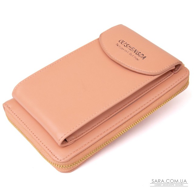 Вертикальний жіночий клатч з шкірозамінника Vintage sale_14906 пудровим Вертикальний жіночий клатч з шкірозамінника Vintage sale_14906 пудровим