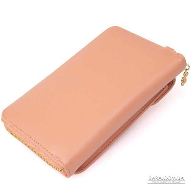 Вертикальний жіночий клатч з шкірозамінника Vintage sale_14906 пудровим Вертикальний жіночий клатч з шкірозамінника Vintage sale_14906 пудровим