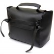 Сумка з клапаном із шкірзамінника Vintage sale_14949 Чорна