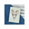 Обкладинка для паспорта "Hipster goat" + блокнотик BlankNote