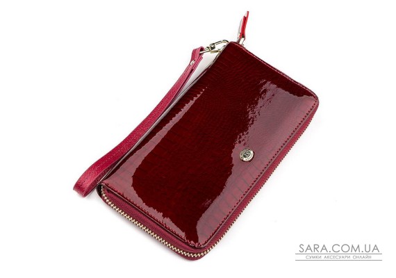 Гаманець жіночий ST Leather 18400 (S4001A) шкіряний Бордовий