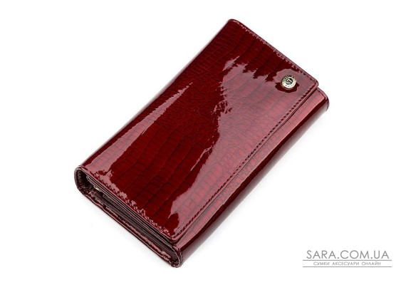 Гаманець жіночий ST Leather 18429 (S8001A) багатофункціональний Бордовий