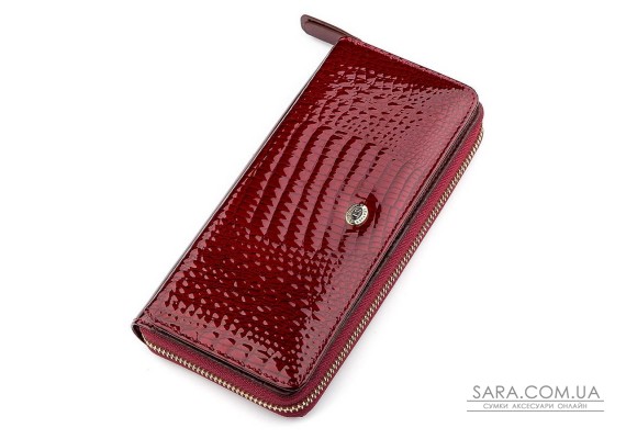 Кошелек женский ST Leather 18434 (S7001A) на молнии Бордовый