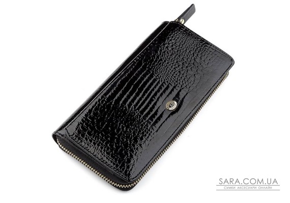 Кошелек женский ST Leather 18437 (S7001A) натуральная кожа Черный