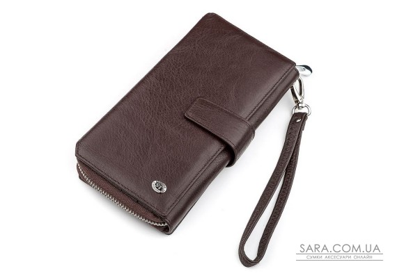 Гаманець жіночий ST Leather 18457 (SТ228) з натуральної шкіри Коричневий