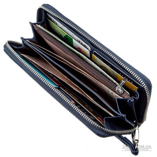 Невеликий жіночий клатч ST Leather 18929 Синій Невеликий жіночий клатч ST Leather 18929 Синій