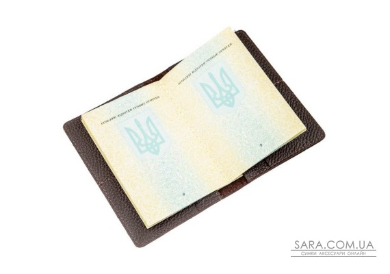 Гаманець-обкладинка для паспорта Shvigel 13960 шкіряна Коричнева