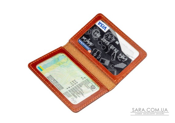 Обкладинка для пластикових документів водія або ID-карти SHVIGEL 13963 Коричнева