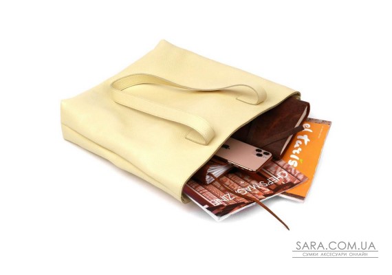 Яскрава жіноча сумка-шоппер Shvigel 16359 Лимонний