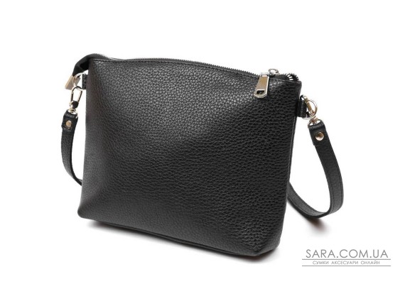 Жіноча сумка крос-боді з натуральної шкіри Shvigel 16341 Чорний