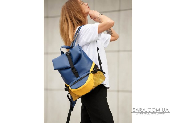 Жіночий рюкзак Sambag ReneDouble жовто-блакитний