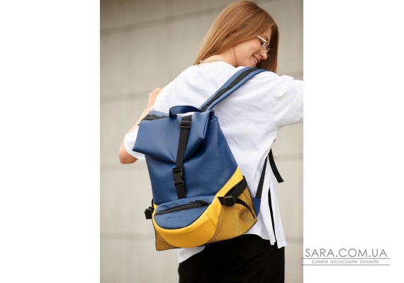 Жіночий рюкзак Sambag ReneDouble жовто-блакитний