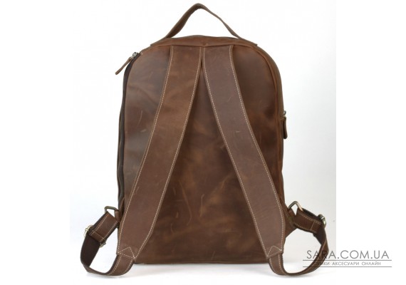 Рюкзак з нубуку, ексклюзивна модель, коричневий