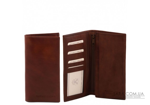 Чоловічий шкіряний гаманець подвійного додавання Tuscany Leather TL140777