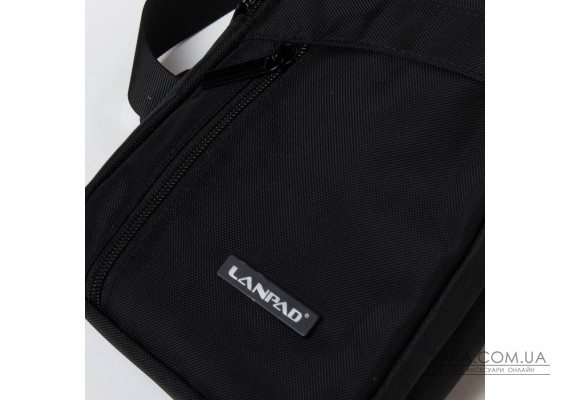Сумка чоловіча на плече нейлон Lanpad 82044 black Podium