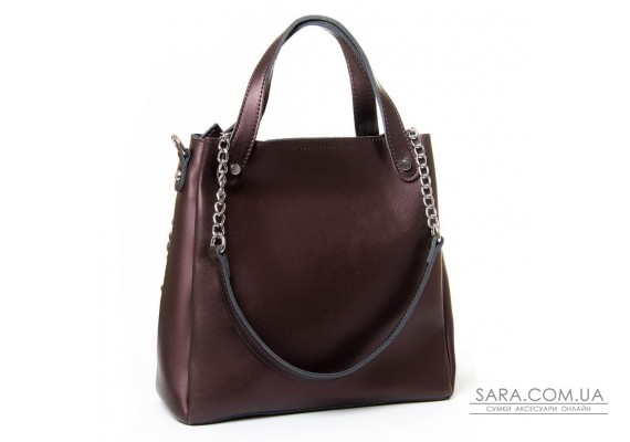 Сумка Жіноча Класична шкіра PODIUM P42 8784 bright-coffee Podium