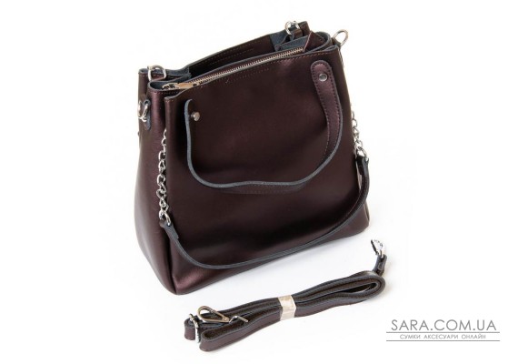 Сумка Жіноча Класична шкіра PODIUM P42 8784 bright-coffee Podium