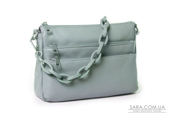 Сумка Жіноча Класична шкіра PODIUM P77 3011 lighr-blue Podium