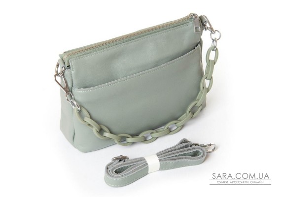 Сумка Жіноча Класична шкіра PODIUM P77 3011 light-green Podium
