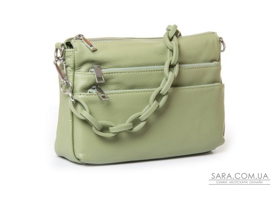Сумка Жіноча Класична шкіра PODIUM P77 3011 bean green Podium