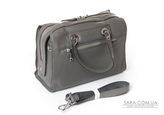 Сумка Жіноча Класична шкіра PODIUM P7 8757-9 gray Podium