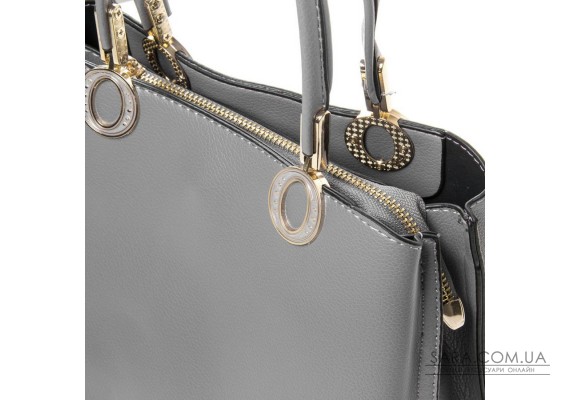Сумка Жіноча Класична зі штучної шкіри FASHION 04-02 6128 grey Podium
