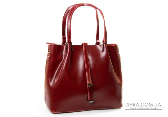 Сумка Женская Классическая кожа PODIUM P54 317 wine-red Podium