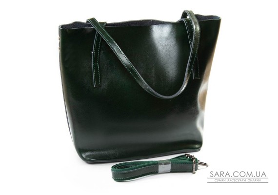 Сумка Жіноча Класична шкіра PODIUM P33 8601 green Podium