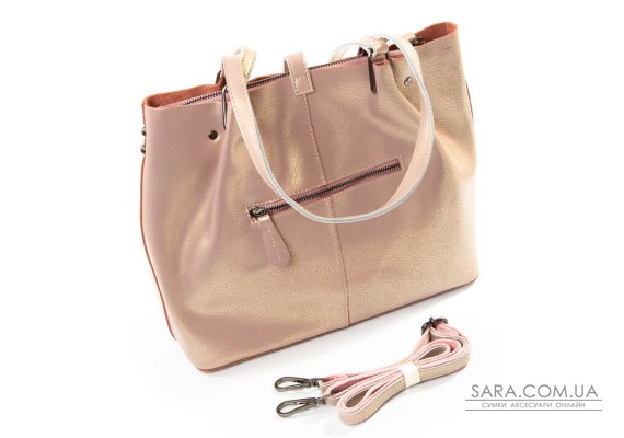 Сумка Женская Классическая кожа PODIUM P54 317 pearl-khaki Podium