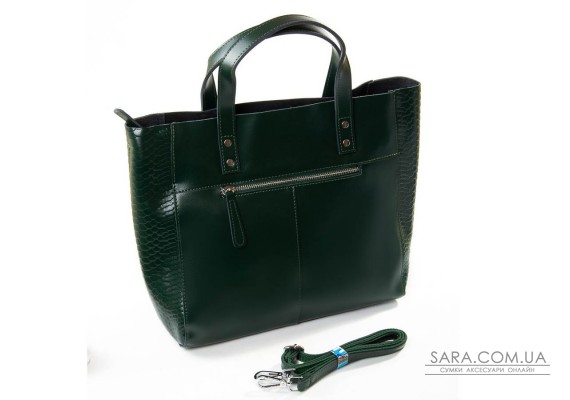 Сумка Женская Классическая кожа PODIUM P107 8713-1 green Podium