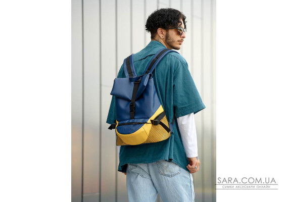 Чоловічий рюкзак Sambag ReneDouble жовто-блакитний