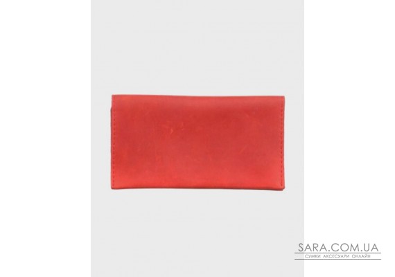 Жіночий шкіряний гаманець 14.0 Червоний Dekey (6933)