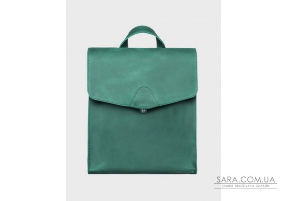 Шкіряна сумка-рюкзак Зелений Унісекс Dekey (6538)