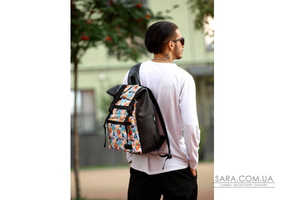 Мужской рюкзак ролл Sambag  RollTop Zard  принт "LIGHT"