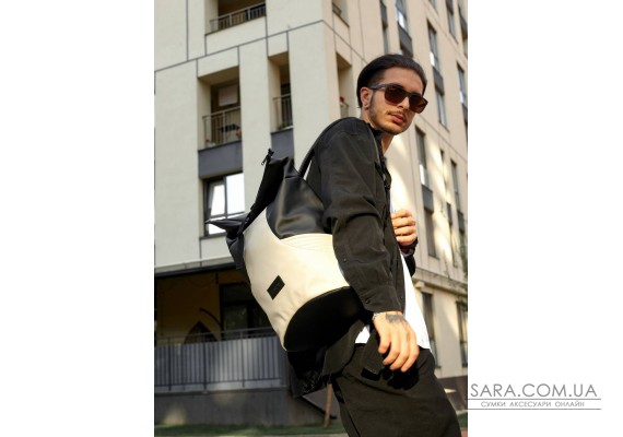 Чоловічий рюкзак ролл Sambag RollTop X чорно-сірий