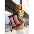 Жіночий рюкзак Sambag RollTop One принт "Kvarel"