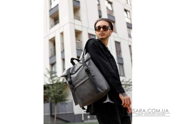 Мужской рюкзак ролл Sambag RollTop Milton графитовый