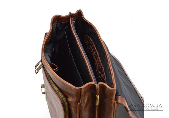 Шкіряний чоловічий портфель на два відділення TARWA GB-2067-4lx