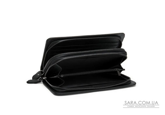 Чоловічий шкіряний клатч bx9013A в чорному кольорі.