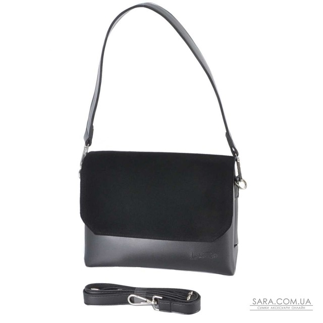 792 сумка замш черная Lucherino 792 сумка замш черная Lucherino