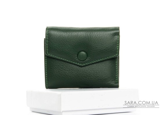 Гаманець Шкіряний Жіночий Classic DR. BOND WS-20 dark-green Podium